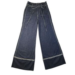 ANTHROPOLOGIE Pilcro and the Letterpress High-Rise Wide-Leg Jeans 27